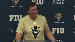 FIU Football Postgame vs Central Michigan 9724 [upl. by Emina]