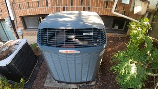 2013 Trane XL15i Heat Pump Starting Up amp Running Cool Mode [upl. by Vlada968]