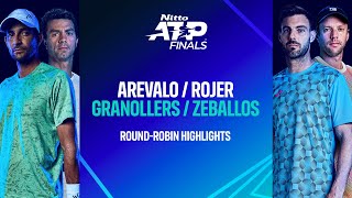 ArevaloRojer vs GranollersZeballos  Nitto ATP Finals Highlights [upl. by Ariayek285]