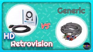 HD Retrovision Wii Component Cables  Playing Wii N64 and GameCube  Worth it over Generic ones [upl. by Rosenblast]