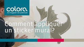 Comment appliquer un sticker mural [upl. by Dre953]