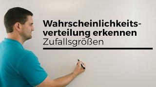 Wahrscheinlichkeitsverteilung erkennen Stochastik Zufallsgrößen Statistik  Mathe by Daniel Jung [upl. by Ribaj60]