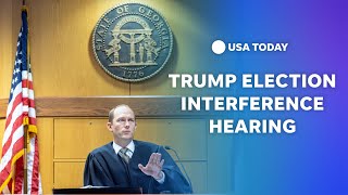 Watch Fulton County Judge Scott McAfee holds hearing in Trump election interference case [upl. by Steinke259]