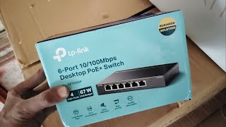 Tplink 4 port poe switch unboxing😍😍 [upl. by Maxi]