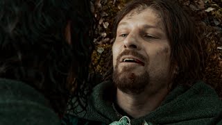 El sacrificio de Boromir El señor de los anillos La comunidad del anillo  Prime Video España [upl. by Raseac543]