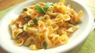 Türkisch Pasta mit Gemüse  vegetarisch leicht und richtig lecker Nudelgericht Pastagericht [upl. by Otrebile]