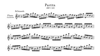 Bach Partita for Solo Flute in A minor BWV 1013 Hantaï [upl. by Lamoree]