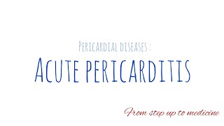 Acute pericarditis  Pericardial Disease  Kmu lecture  urdu amp hindi [upl. by Endys]