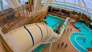 Feel the Speed Kamikaze Water Slide at Aqualibi Water Park Belgium [upl. by Stanislas]