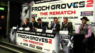 Froch v Groves 2 press conference [upl. by Arihaz]