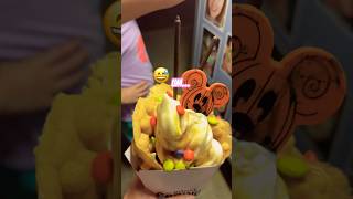 🎃WE TRIED THE HALLOWEEN MICKEY WAFFLE SUNDAE  DISNEY SPRINGS halloween disney food shorts [upl. by Arjan]