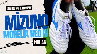 Mizuno Morelia Neo IV Pro AG Unboxing [upl. by Rurik900]