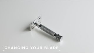 How to Put Blades in a Safety Razor [upl. by Springer607]