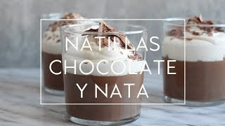 COMO HACER NATILLAS DE CHOCOLATE FÁCILES Y DELICIOSAS  Las María Cocinillas [upl. by Aklim]