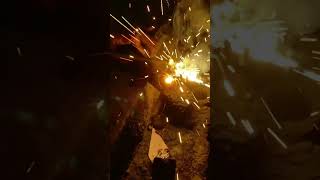 Welding Process In Heavy Shaft shortsfeed metalmachine welding [upl. by Iveson]