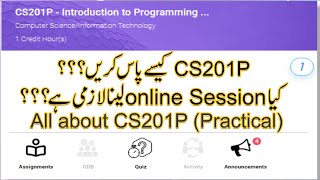 CS201P all about cs201p how to pass cs201p how to clear cs201p how to take lab sessioncs201pvu [upl. by Meekahs]