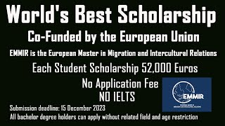 Worlds Best Scholarship  Master Scholarships [upl. by Eatnom550]