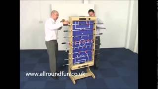 Riley 4ft Azteca FOLDING Table Football FFT134LN [upl. by Madel]