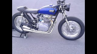 1975 xs650 Cafe Racer Ride amp Walk around [upl. by Haidabez625]