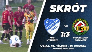 23 kolejka 202324 MKS Myszków  LGKS 38 Podlesianka Katowice 13 [upl. by Imuya860]