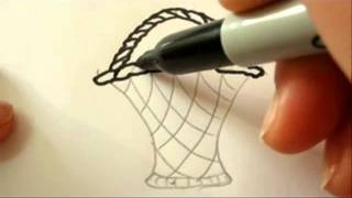 Fantastic Flower Basket  How To Draw A Flower Basket [upl. by Entsirhc]