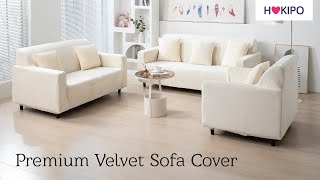 Elastic Stretchable Velvet Sofa Cover [upl. by Yror507]