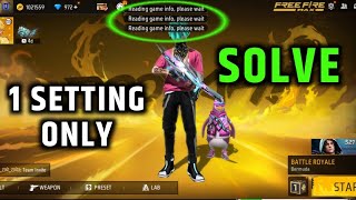 FREE FIRE READING GAME INFO PROBLEM  FREE FIRE PROBLEM SOLUTION [upl. by Roter]