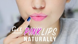 Get Pink Lips Naturally  2 Easy Ways [upl. by Onailime143]