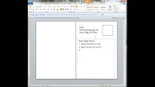 Creating a postcard in Word [upl. by Ohcirej805]