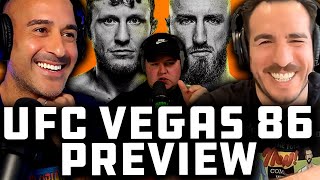 UFC Vegas 86 Preview  Hermansson v Pyfer Picks amp Bets with Jon Anik Kenny Florian amp Brian Petrie [upl. by Atiuqel]