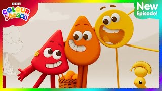 Red amp Yellow Meet Orange  FULL EPISODE  S1 E11  Learn Colours  Kids Cartoons  Colourblocks [upl. by Eilyak694]