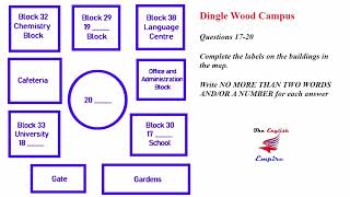 IELTS Listening Map with Answers and Script  Dingle Wood Campus [upl. by Tatum496]