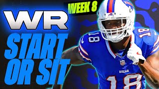 🔥 WEEK 8 WR MUST StartSit Analysis 🚀  2024 Fantasy Football Advice [upl. by Eralcyram]