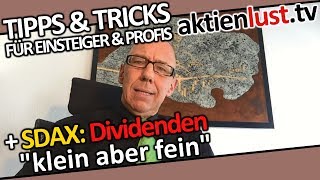 Klein aber fein Dividendenrekorde im SDAX  aktienlust  Mick Knauff [upl. by Eciruam113]