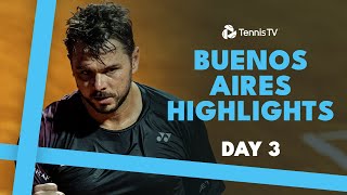 Wawrinka vs Jarry in THRILLER Cerundolo Etcheverry feature  Buenos Aires 2024 Highlights Day 3 [upl. by Aerdnaek]