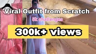 18 lakh dress creation for eid under 5k  Grwm [upl. by Tuorah]