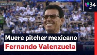 Muere Fernando Valenzuela el legendario pitcher mexicano y héroe de los migrantes en EEUU [upl. by Hasty]