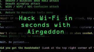 Hacking WiFi in Seconds with Airgeddon amp Parrot Security OS Tutorial [upl. by Akcemat]