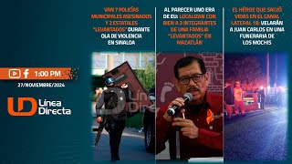 Van 7 policías municipales asesinados y 2 estatales “levantados” durante ola de violencia en Sinaloa [upl. by Aillil]