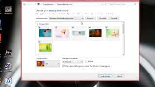 How To change Windows 8 Desktop Background [upl. by Hedve]