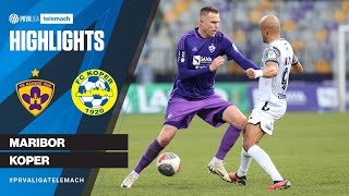 Maribor 3  1 Koper  27 krog 202324 PrvaLigaTelemach [upl. by Rahman]