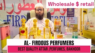 ALFIRDOUS PERFUMERS  attar  perfumes  bakhoor  wholesale amp retail Crawford market [upl. by Cornie]