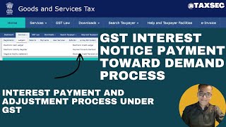 GST Interest Notice Payment Online  GST Interest Notice Reply Us 50 on Late Filing of GST return [upl. by Sascha825]