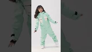 Kids Winter Warrior Block One Piece Snowsuit  Snowshredcom [upl. by Enelehcim]