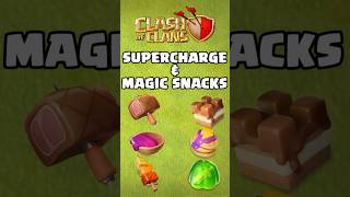 Supercharge amp Magic Snacks latest update in ClashOfClans Coc CocUpdate [upl. by Eirrehs411]