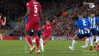 Amazing Liverpool Thiago Alcantara Goal vs Porto Slow Motion Mode 720p [upl. by Sirmons]