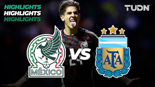 HIGHLIGHTS  México 30 Argentina  Amistoso Sub 23  TUDN [upl. by Orlan]