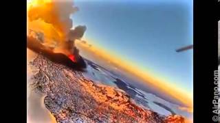 Spectacular 360degree interactive panorama shows Russian volcano erupting [upl. by Perdita]