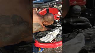 Replacing the serpentine belt 4 Slk 320 [upl. by Osbourne]