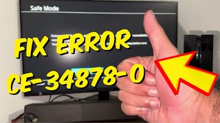 How To Fix PS4 Error CE348780 In 2024  PS4 Crashing And Freezing Fix Easy Method [upl. by Gerardo861]